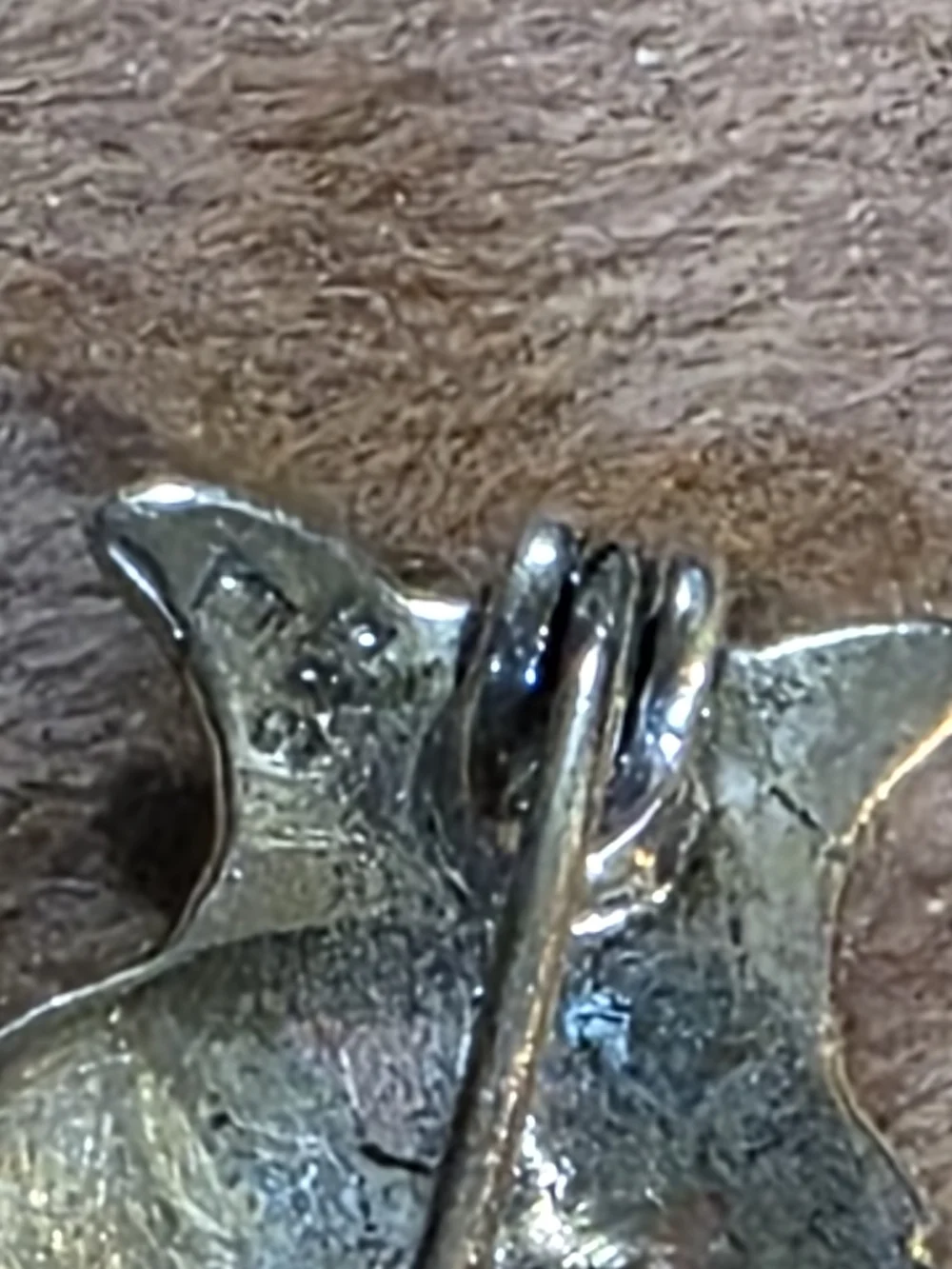 Vintage Sterling Silver 925 Enamel & Marcasite Fish Brooch Pin Garnet Eye